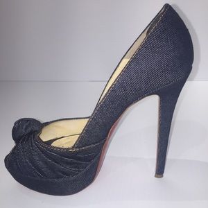 Authentic Louboutin Gressimo Denim Pumps